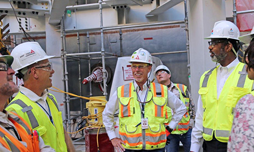 Director-General Magwood visits Vogtle Electric Generating Plant, Units 3 and 4 construction site, May 2018