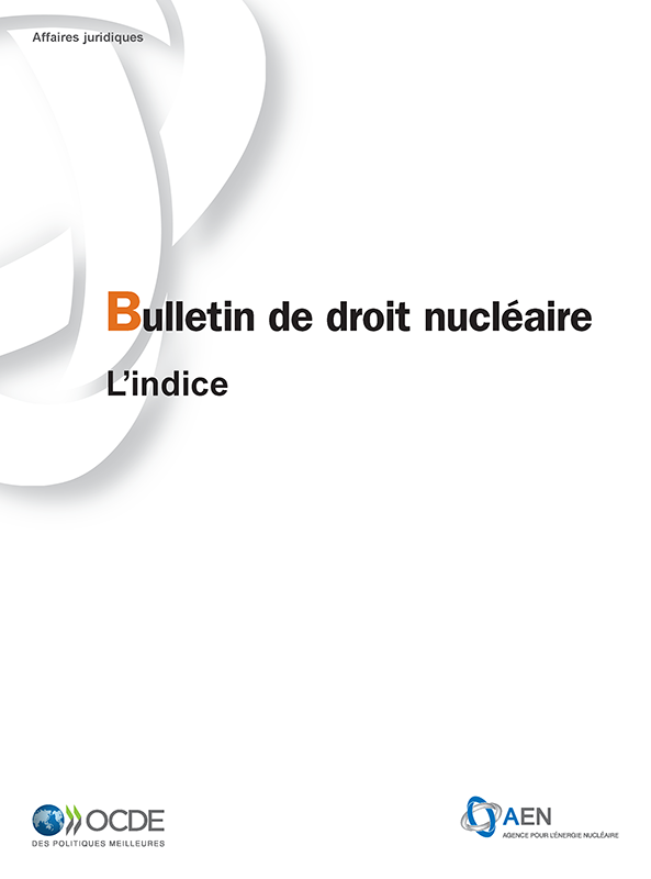 Couverture Bulletin de droit nucléaire