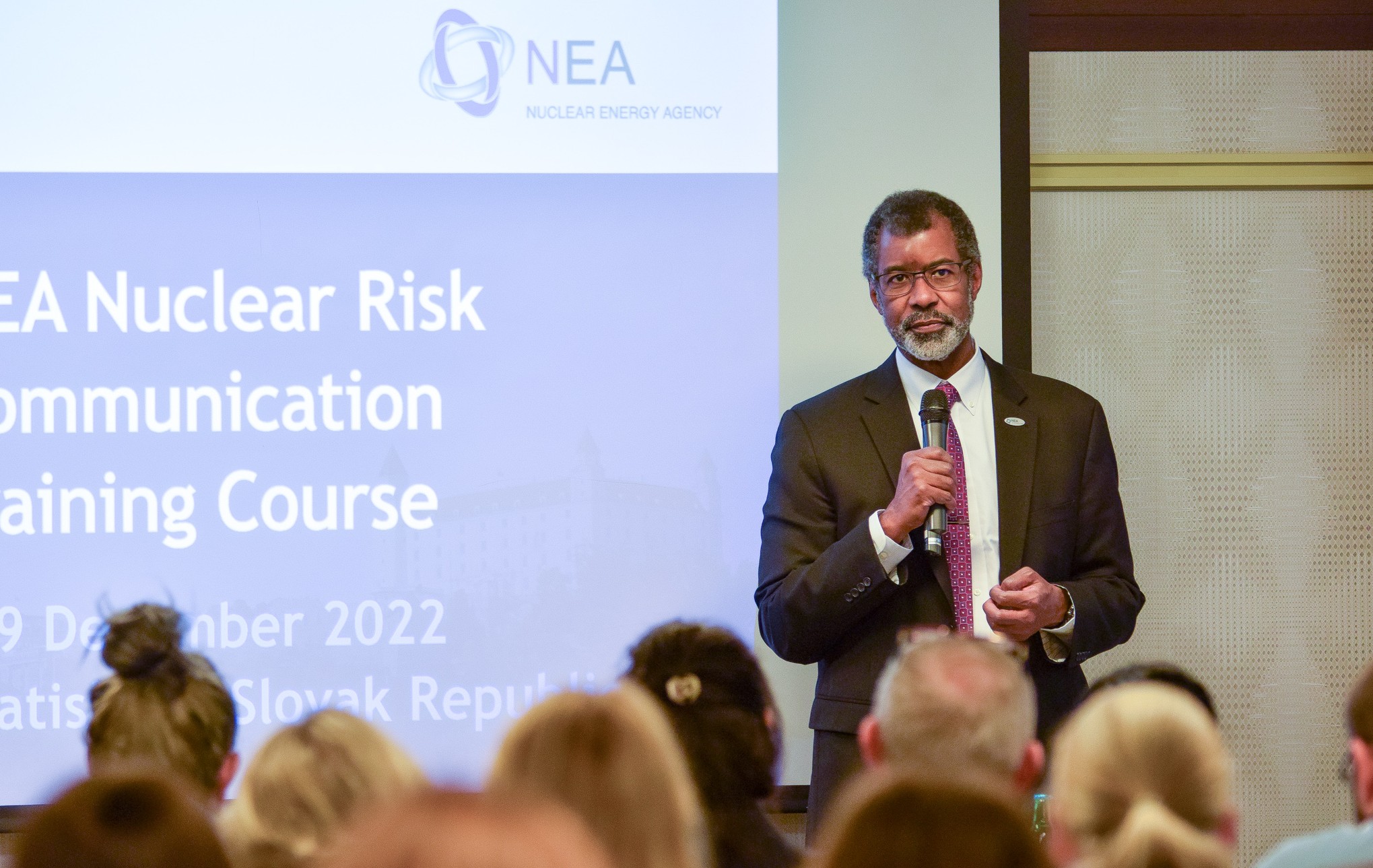 NEA Director-General Magwood speaking at the RCTC in Bratislava