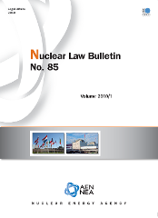 Cover - Bulletin de droit nucléaire No.85