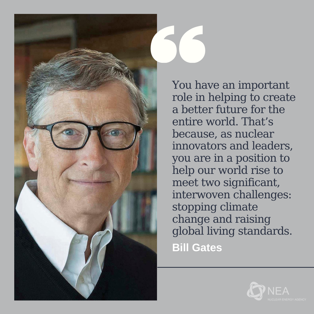 Bill Gates at the global nuclear science and engineering commencement