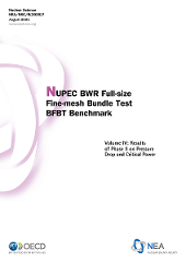 COVER - Vol IV NUPEC BWR Full-size Fine-mesh Bundle Test BFBT Benchmark NEA/NSC/R(2020)7